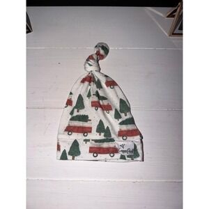 Holiday truck copper pearl beanie knot hat